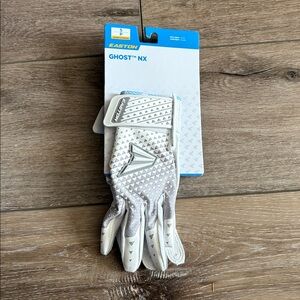 Easton Ghost NX White Batting Glove softball women's small NEW